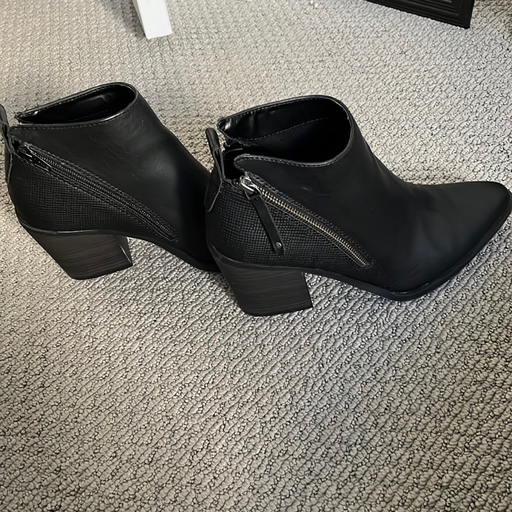 New black ankle boots